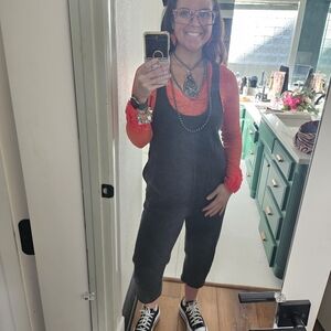 Colsie Charcoal Jumpsuit